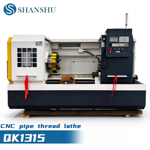 QK1315 CNC Pipe Thread Lathe 150mm Spindle Bore for Oil Pipe Thread Machining