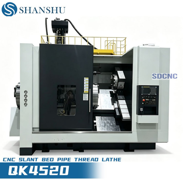 QK4520 Slant‑Bed CNC Pipe‑Thread Lathe